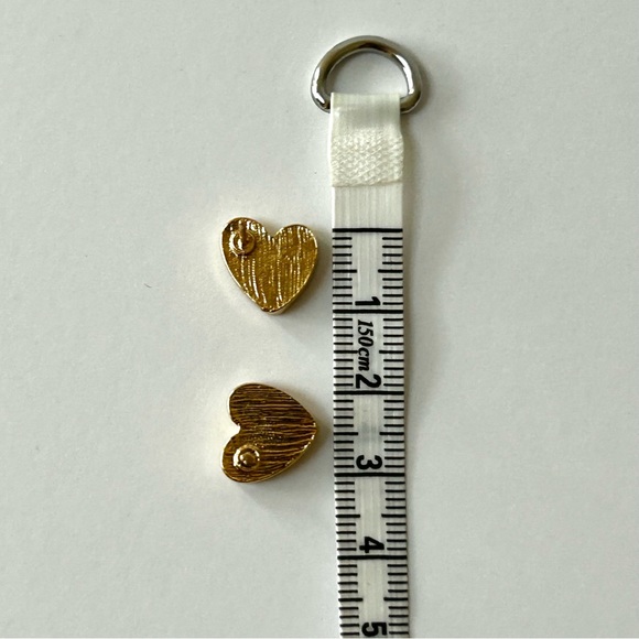 🍂Sweet Heart Earrings. Cheetah, Brown or Ivory with Gold. - Picture 11 of 12
